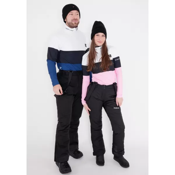  Premium cu hanoracte termo funcțional pentru femei ALTISPORT VOJ/ALW051TER03 ALB -PINK 