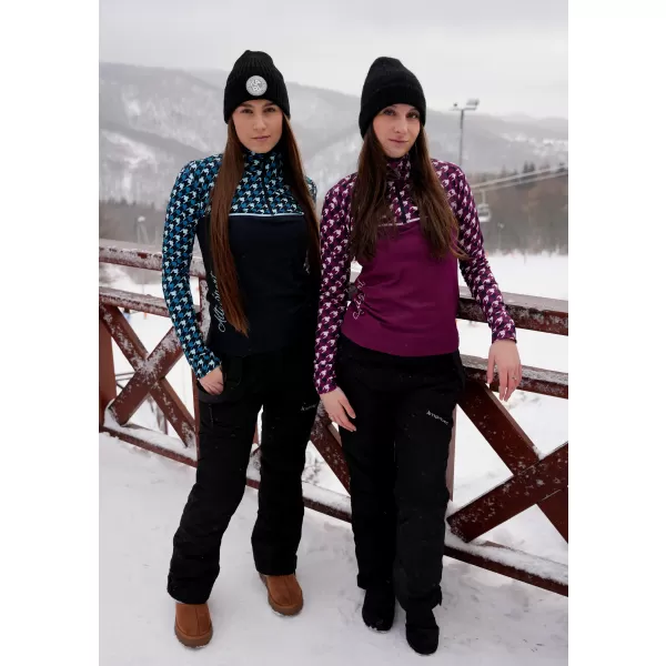  Premium cu hanoracte termo funcțional pentru femei ALTISPORT VOJ/ALW048TER03 NEGRU -BLUE 