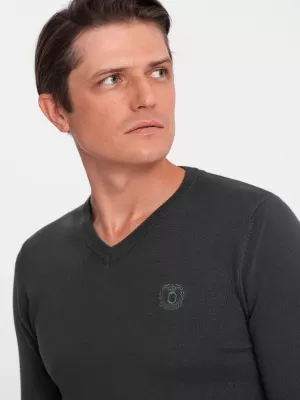 Pulover pentru bărbați OMBRE OM-SWBS-0107 GRAFIT