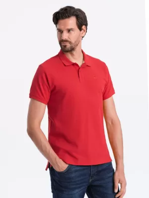 Mens t -thirt cu guler OMBRE S1374 ROŞU