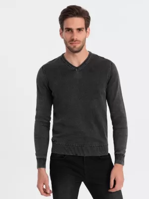 Pulover pentru bărbați OMBRE OM-SWOS-0108 NEGRU