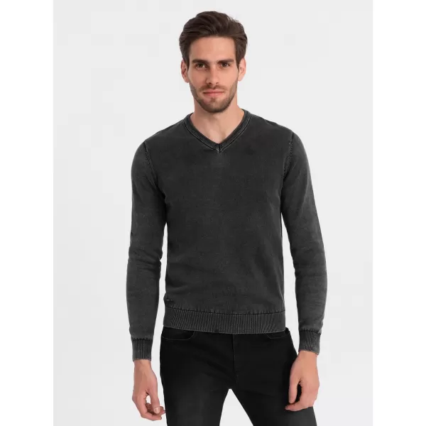 Pulover pentru bărbați OMBRE OM-SWOS-0108 NEGRU 