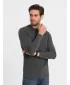 Tricou pentru bărbați cu mânecă lungă OMBRE OM-LSBL-0106 GRAFIT
