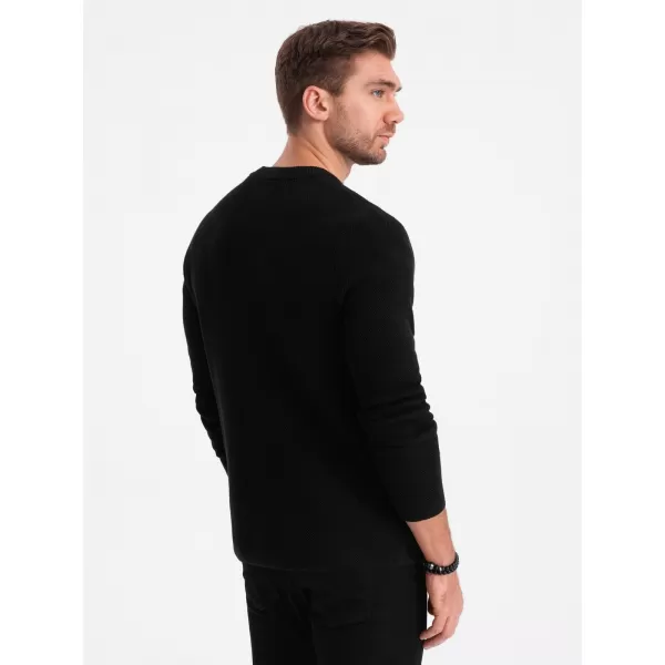  Pulover pentru bărbați OMBRE OM-SWCD-0109 NEGRU 