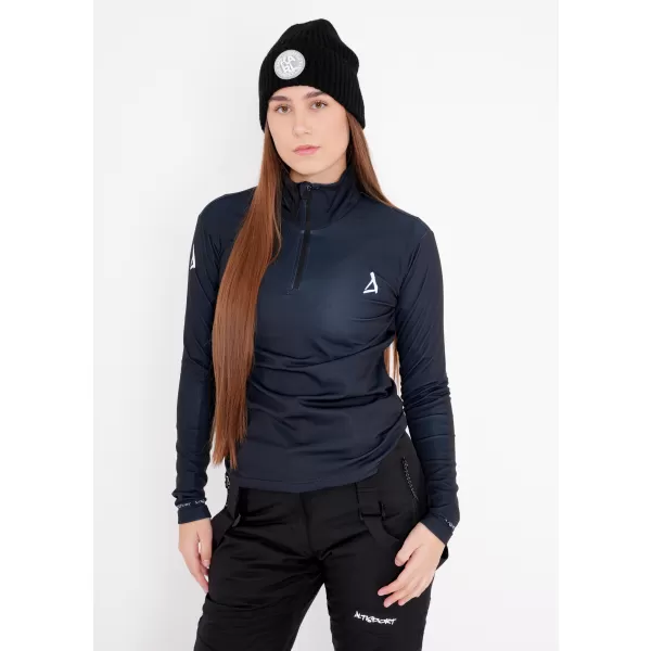  Premium cu hanoracte termo funcțional pentru femei ALTISPORT VOJ/ALW000TER03 NEGRU 