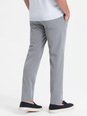 Pantaloni OMBRE OM-PACP-0191 GRI DESCHIS