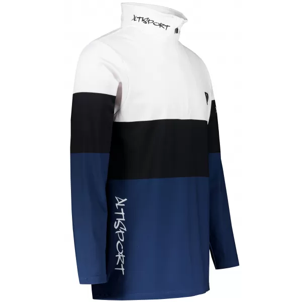  Premium cu hanorac termo funcțional pentru bărbați ALTISPORT VOJ/ALM051TER03 ALB -BLUE 