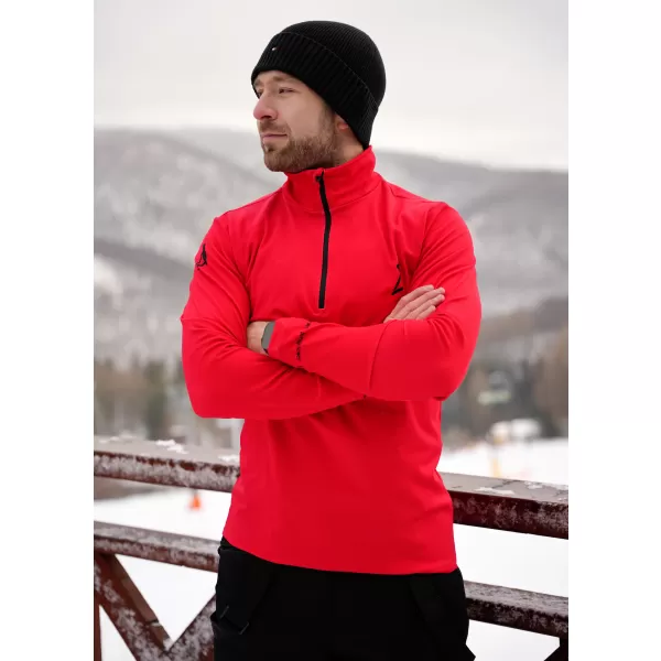  Premium cu hanorac termo funcțional pentru bărbați ALTISPORT VOJ/ALM000TER03 ROŞU 