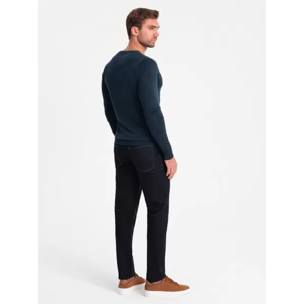  Pulover pentru bărbați OMBRE OM-SWBS-0106 ALBASTRU MARIN 