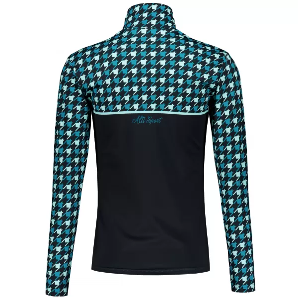  Premium cu hanoracte termo funcțional pentru femei ALTISPORT VOJ/ALW048TER03 NEGRU -BLUE 