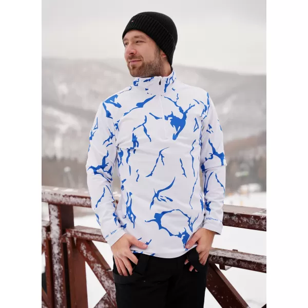  Premium cu hanorac termo funcțional pentru bărbați ALTISPORT VOJ/ALM052TER03 ALB 