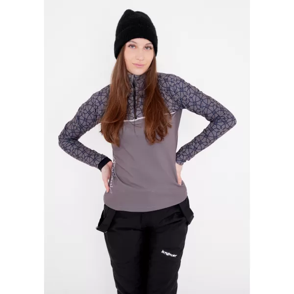 Premium cu hanoracte termo funcțional pentru femei ALTISPORT VOJ/ALW053TER03 GRI 