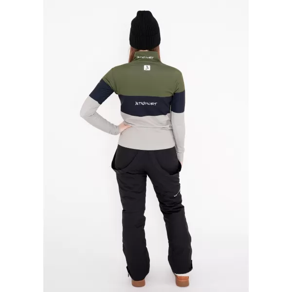  Premium cu hanoracte termo funcțional pentru femei ALTISPORT VOJ/ALW051TER03 KAKI 