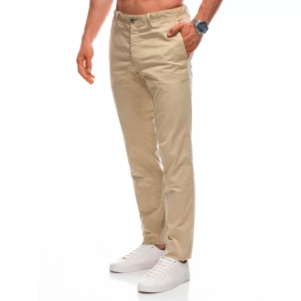  Pantaloni EDOTI P1359 BEJ ÎNTUNECAT 