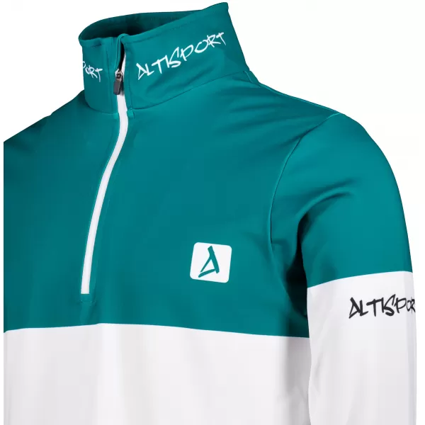  Premium cu hanorac termo funcțional pentru bărbați ALTISPORT VOJ/ALM051TER03 KEROSEN/NEGRU 