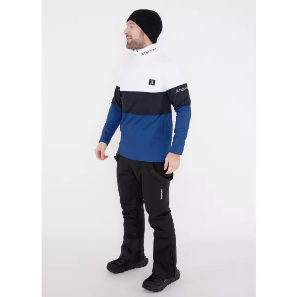  Premium cu hanorac termo funcțional pentru bărbați ALTISPORT VOJ/ALM051TER03 ALB -BLUE 