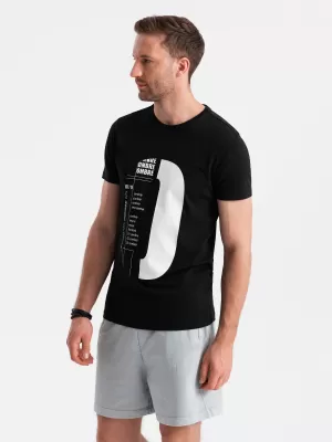 Cămaşă OMBRE OM-TSPT-0166 NEGRU