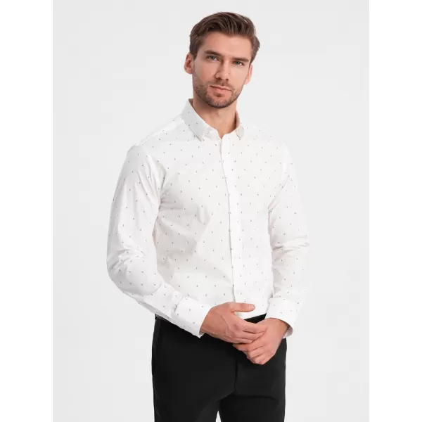  Cămaşă OMBRE OM-SHCS-0156 ALB 