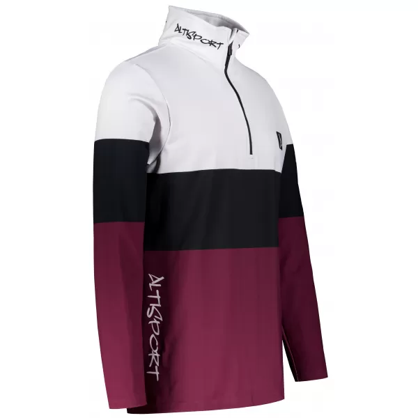  Premium cu hanorac termo funcțional pentru bărbați ALTISPORT VOJ/ALM051TER03 BURGUNDIA 