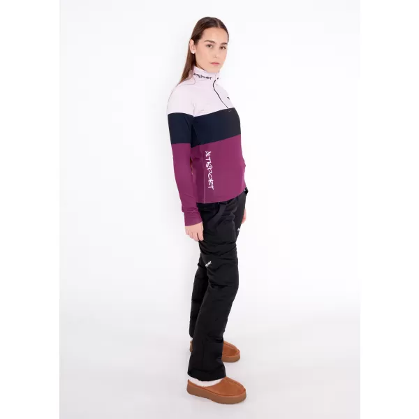  Premium cu hanoracte termo funcțional pentru femei ALTISPORT VOJ/ALW051TER03 BURGUNDIA 
