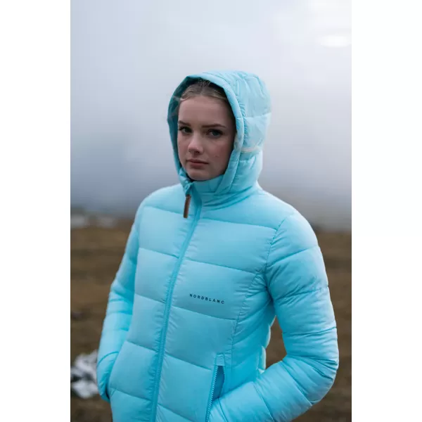  Palton de iarnă de damă NORDBLANC MOMENTS NBWJL8076 ALBASTRU DESCHIS 