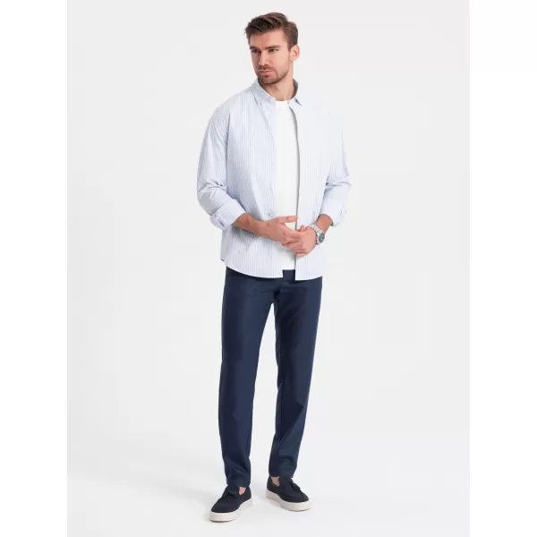  Pantaloni OMBRE OM-PACP-0182 ALBASTRU MARIN 