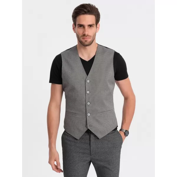  Vestă OMBRE OM-BLZV-0111 GRI 