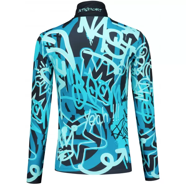  Premium cu hanoracte termo funcțional pentru femei ALTISPORT VOJ/ALW054TER03 NEGRU -BLUE 