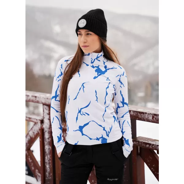  Premium cu hanoracte termo funcțional pentru femei ALTISPORT VOJ/ALW052TER03 ALB 