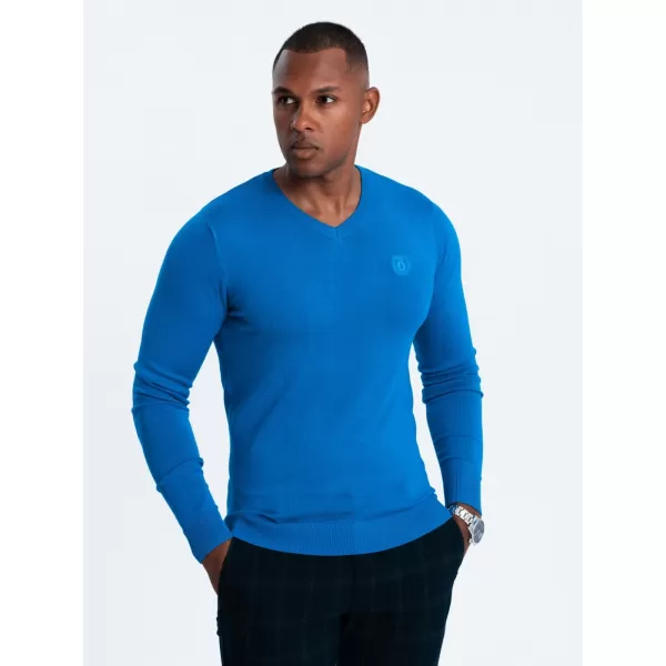  Pulover pentru bărbați OMBRE OM-SWBS-0107 ALBASTRU 