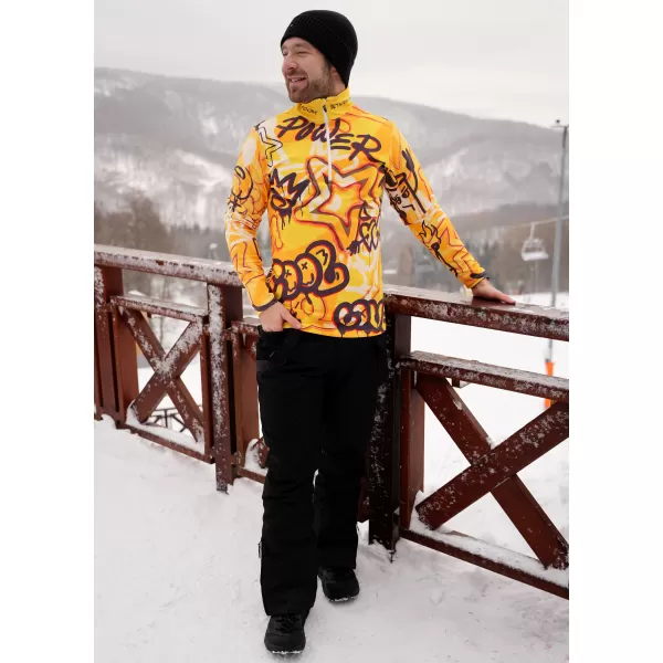  Premium cu hanorac termo funcțional pentru bărbați ALTISPORT VOJ/ALM054TER03 CHIHLIMBAR 
