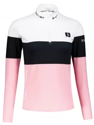 Premium cu hanoracte termo funcțional pentru femei ALTISPORT VOJ/ALW051TER03 ALB -PINK