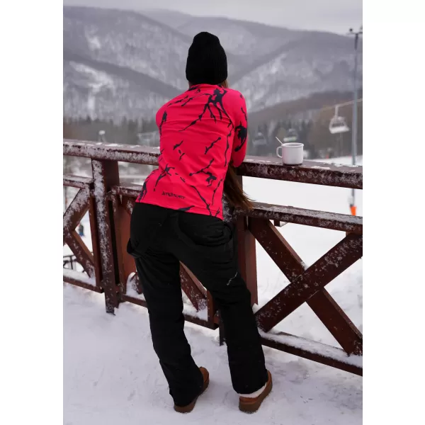  Premium cu hanoracte termo funcțional pentru femei ALTISPORT VOJ/ALW052TER03 ROŞU 