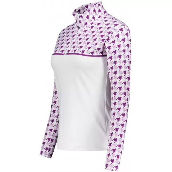  Premium cu hanoracte termo funcțional pentru femei ALTISPORT VOJ/ALW048TER03 ALB/VIOLET 