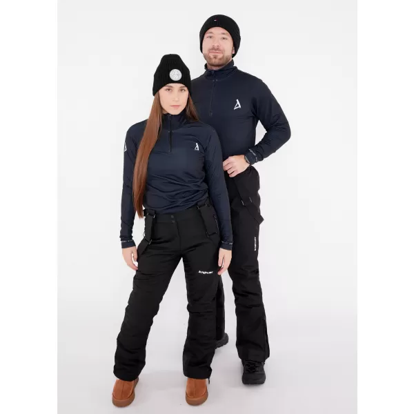  Premium cu hanorac termo funcțional pentru bărbați ALTISPORT VOJ/ALM000TER03 NEGRU 