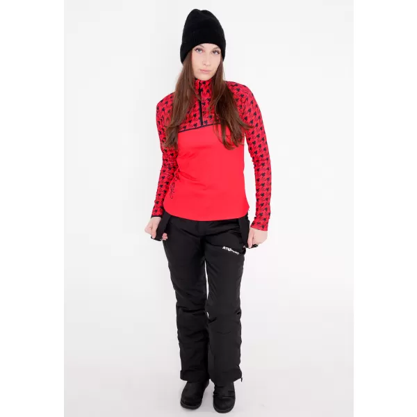  Premium cu hanoracte termo funcțional pentru femei ALTISPORT VOJ/ALW048TER03 ROŞU 