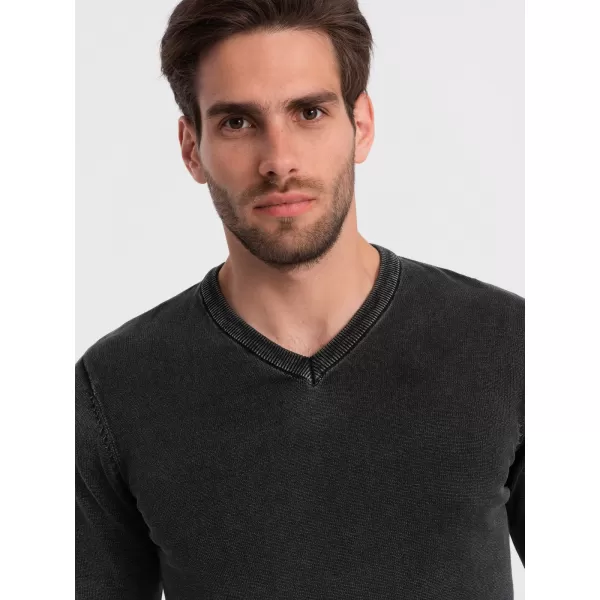  Pulover pentru bărbați OMBRE OM-SWOS-0108 NEGRU 
