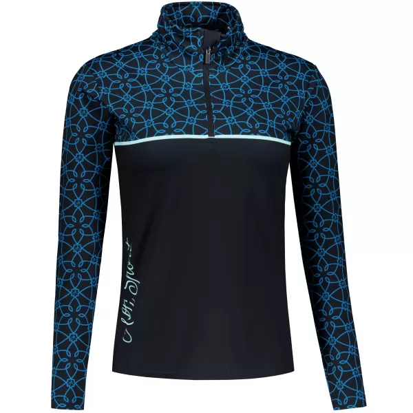  Premium cu hanoracte termo funcțional pentru femei ALTISPORT VOJ/ALW053TER03 NEGRU -BLUE 