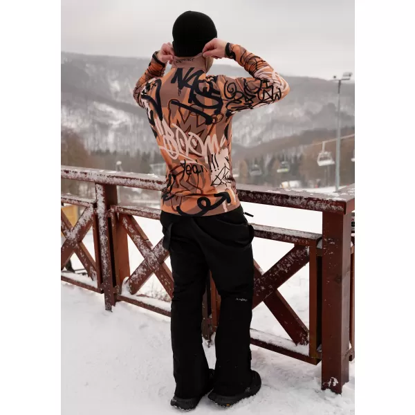  Premium cu hanorac termo funcțional pentru bărbați ALTISPORT VOJ/ALM054TER03 MARO 