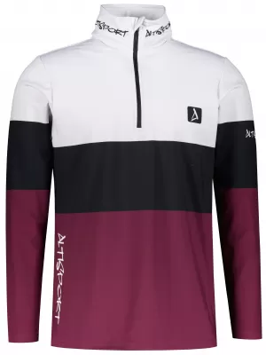 Premium cu hanorac termo funcțional pentru bărbați ALTISPORT VOJ/ALM051TER03 BURGUNDIA
