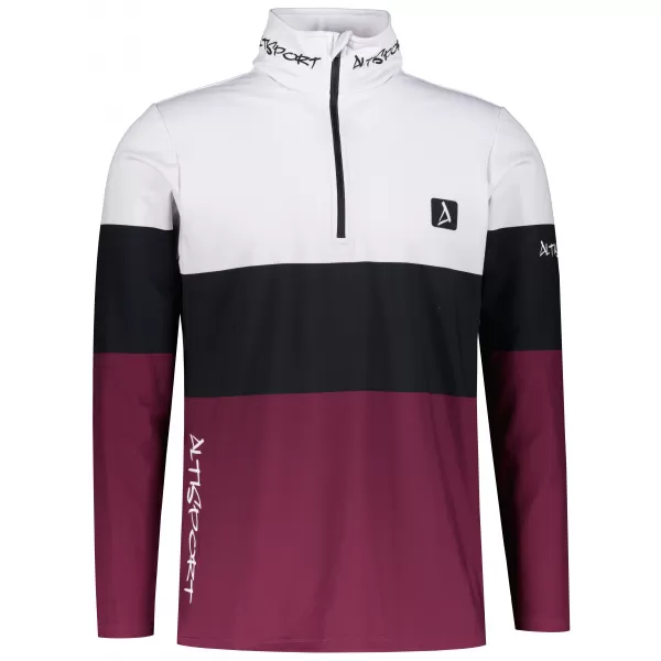  Premium cu hanorac termo funcțional pentru bărbați ALTISPORT VOJ/ALM051TER03 BURGUNDIA 