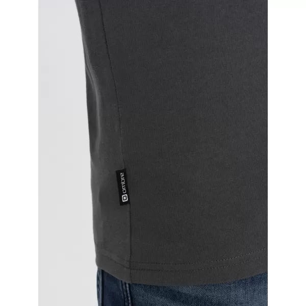  Tricou pentru bărbați cu mânecă lungă OMBRE OM-LSBL-0106 GRAFIT 