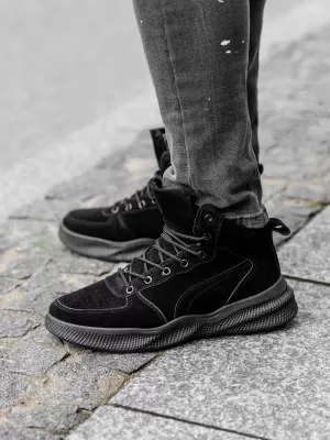 Pantofi pentru bărbați OMBRE T380 NEGRU