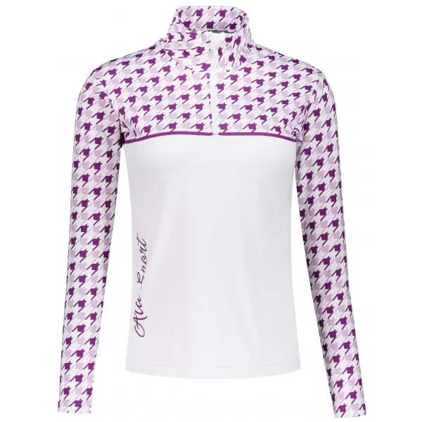  Premium cu hanoracte termo funcțional pentru femei ALTISPORT VOJ/ALW048TER03 ALB/VIOLET 
