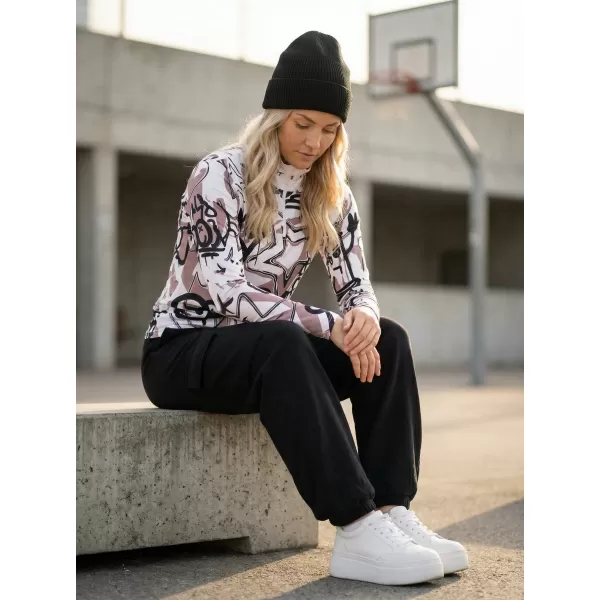  Premium cu hanoracte termo funcțional pentru femei ALTISPORT VOJ/ALW054TER03 ALB -GRAY 