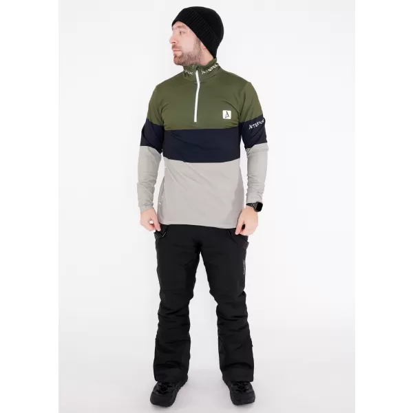  Premium cu hanorac termo funcțional pentru bărbați ALTISPORT VOJ/ALM051TER03 KAKI 