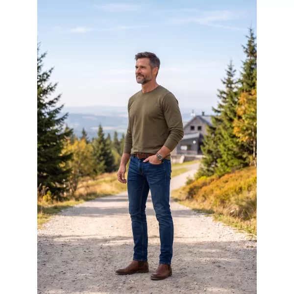  Tricou pentru bărbați BRANDIT BD4205 MĂSLINE 