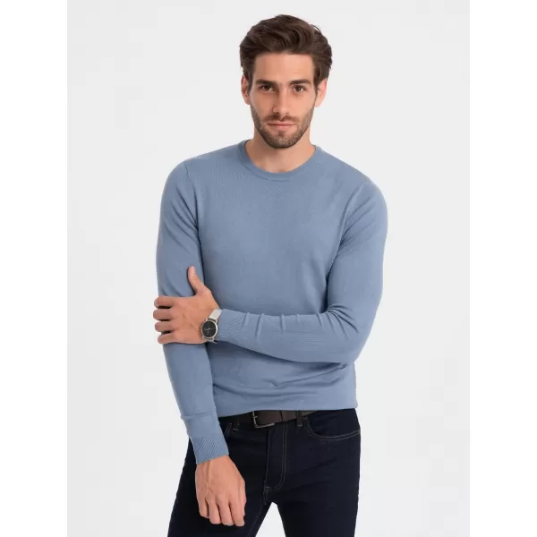  Pulover pentru bărbați OMBRE OM-SWBS-0106 ALBASTRU DESCHIS 
