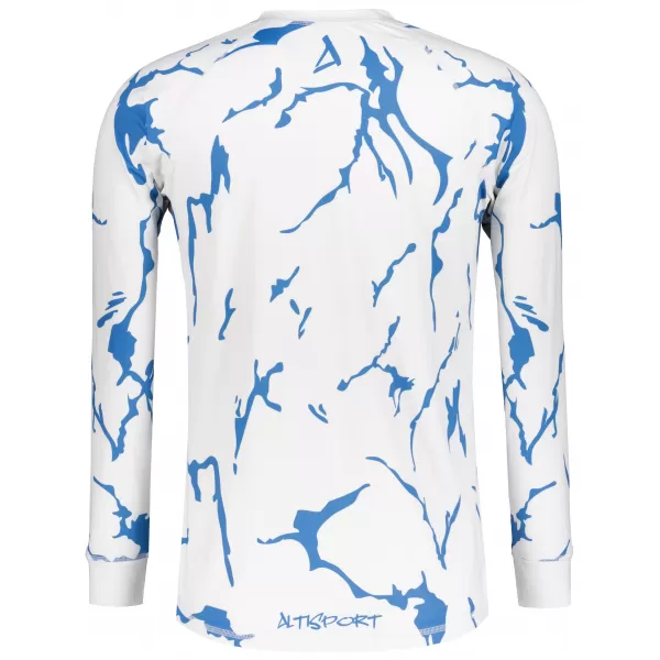  Tricou funcțional pentru bărbați cu mânecă lungă premium ALTISPORT VOJ/ALM052TER01 ALB 