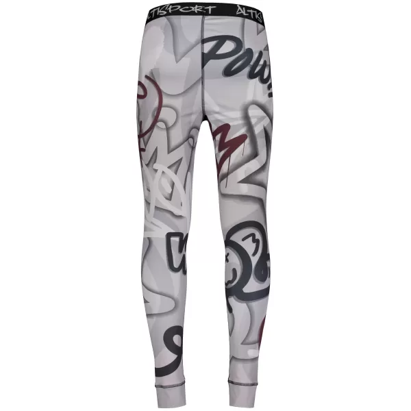  Premium funcțional pentru pantaloni termo funcționali pentru bărbați ALTISPORT VOJ/ALM054TER02 GRI ÎNCHIS 